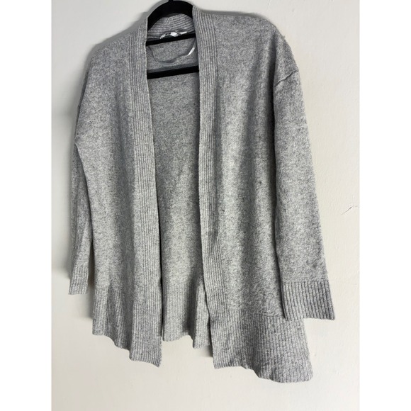 Uniqlo Women's Gray‎ Open Front Knit Casual Cardigan Wool/Cashmere Blend Size L - Picture 3 of 7